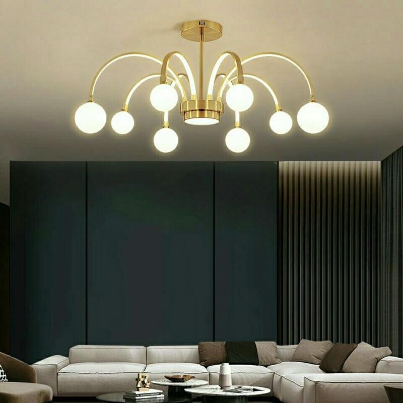 Люстра для гостиной, современный минималистский светильник для спальни, столовой, сетка, красная индивидуальная светодиодная люстра