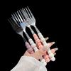 Pearl Handle Fork For Dessert Household Steak Stainless Steel Fork Salad Fork Dessert Pasta Fork Kitchen Accessories Gadgets