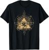 New Limited Illuminati Egyptian Eye Of Horus Pyramid Conspiracy Theories T-Shirt Tops Tee