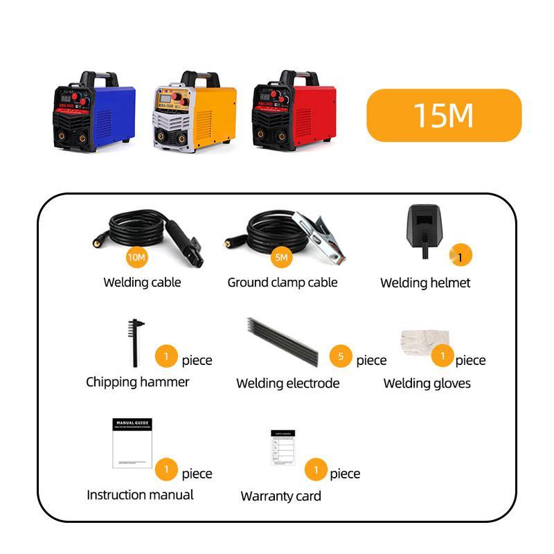 ShunJia ZX7-350D Red Portable DC Inverter Welder, 220V Industrial Grade