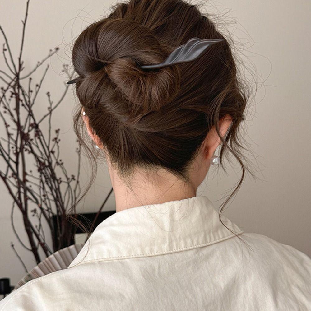 Wooden Chinese Style Hairpin Ancient Style Hanfu Headwear Retro Sandalwood Hair Stick Girls