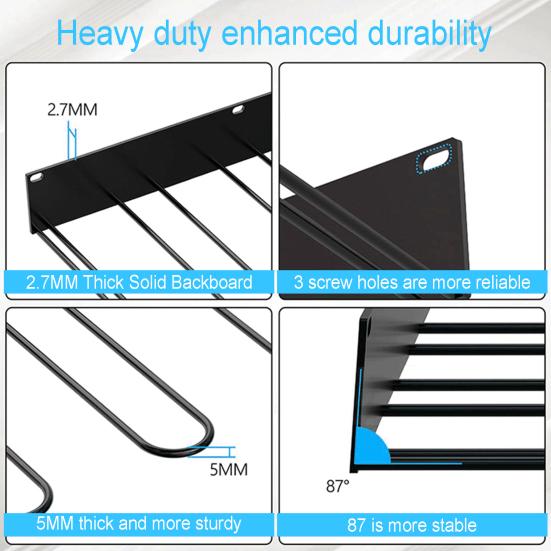 Wall Mounted Boot Rack Wader Storage Hanger for Tall Boots Cowboy Boots Work Boots Sturdy Hanging Boot Holder for Entryway Garage Multifunctional