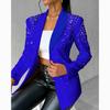 Женский стильный и элегантный пиджак с блестками Bubble Beads Slim Fit