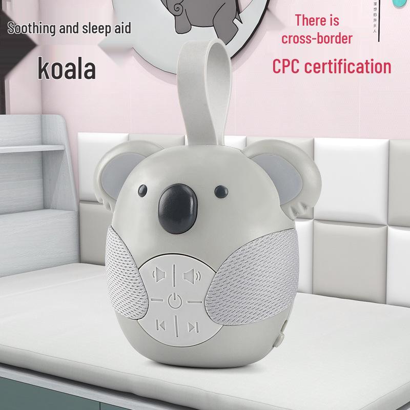 Koala Lullaby White Noise English Music Box: Soothing Baby Crib Mobile & Rattle