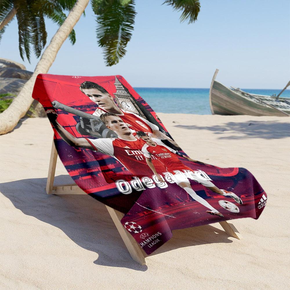 Arsenal Football Player Beach Towel Soft Durable Quick-Dry Comfortable Lightweight Portable for Swimming,Beach,Camping, Travel, Beach Accessories,Gym