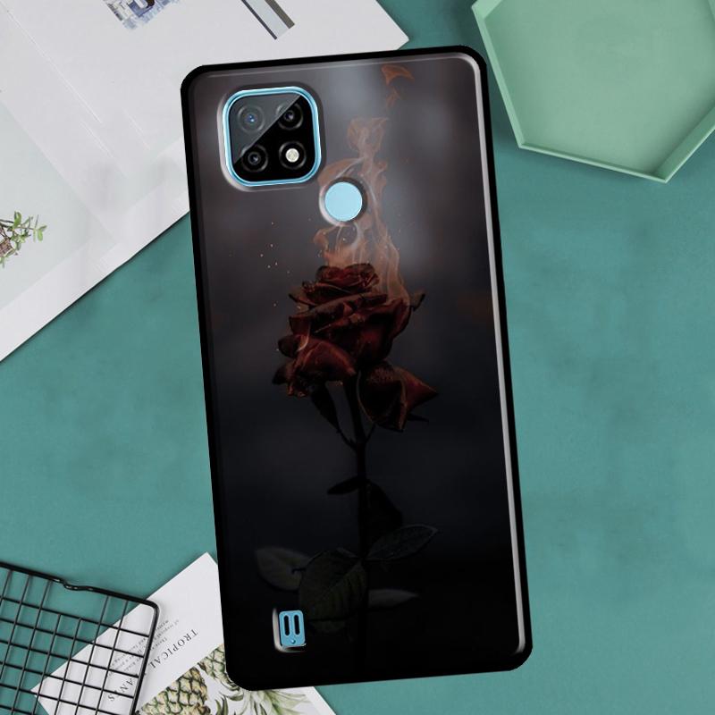 Красный цветок розы для Realme GT Neo 2 3 Master 8i 9i 8 9 Pro Plus C35 чехол для OnePlus 9 10 Pro 9R 10R Nord2