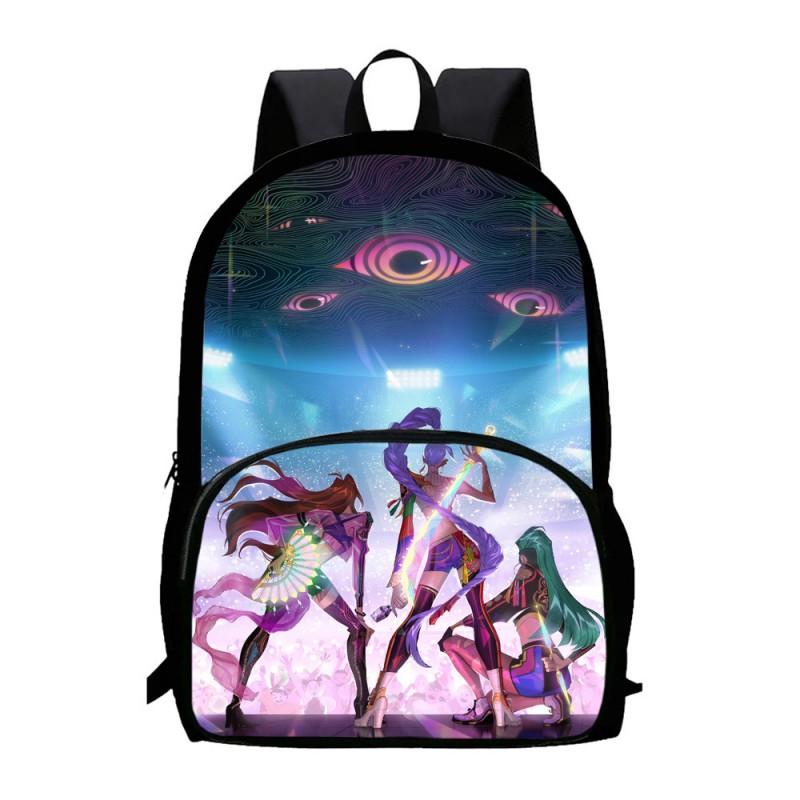 K-Pop Inspired Demon Hunter Themed Large Capacity Backpack School Travel Unisex Oxford Fabric Daypack