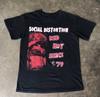 Винтажная футболка с логотипом группы Social Distortion, полный размер, унисекс