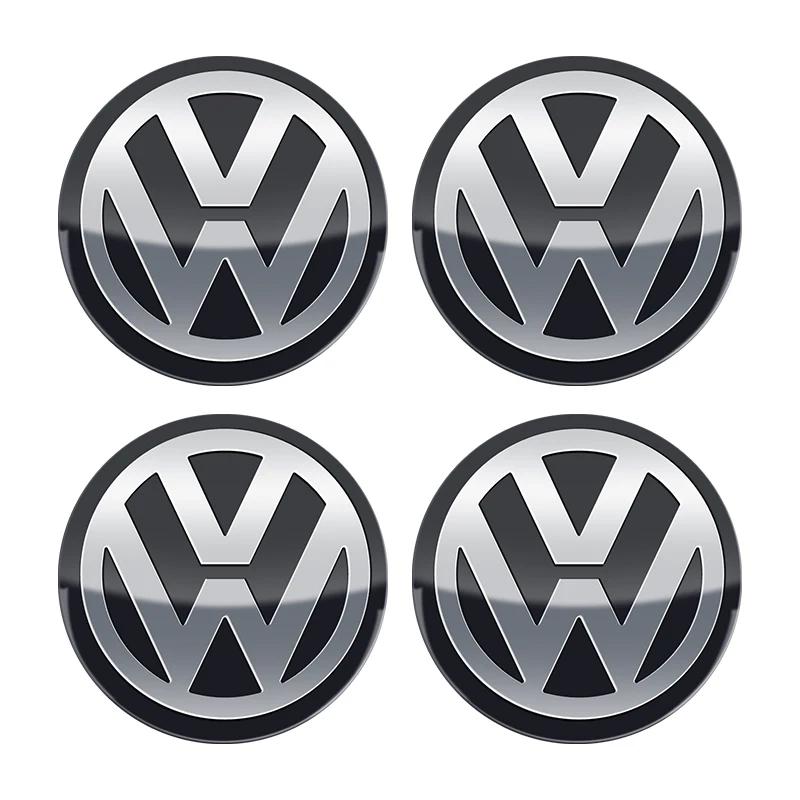 2026 Горячий Для Volkswagen VW 60 мм 4 шт. Наклейка на центральный колпачок колеса автомобиля для VOLKSWAGEN Golf 5 6 7 Polo Passat Tiguan Bettle Bora Touareg