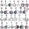Multiple Pattern Pendant Fit Bracelet/Necklace 925 Sterling Silver Charm Bead Jewelry MOM,Festival