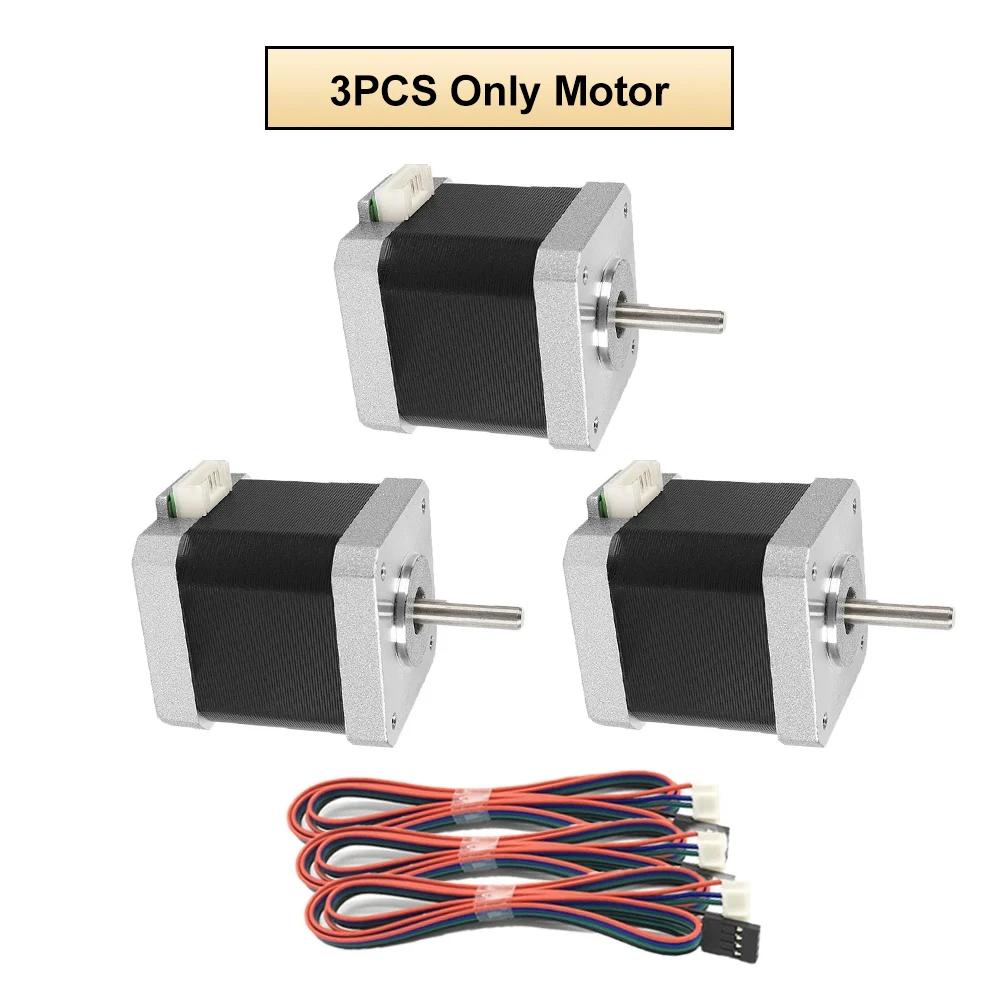 Nema17 Open-loop Stepping Motor 2PH 42mm 4-Lead 1.80 Step Angle 0.28/0.42/0.56/7Nm Driver Kit for CNC Extruder 3D Printer Motor