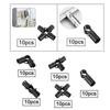 10x Tube Connector Pipe Fitting for Shelf Frame Cabinets Simplified Sheds