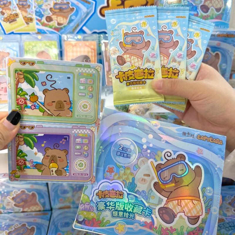 Official Genuine Capybara Comfort Time Series Card Comics, Holiday Gifts, Cute Boys and Girls Collection Toy Cards,  Box