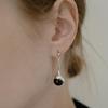Fiore Stone Bud Drop Earring (onyx)