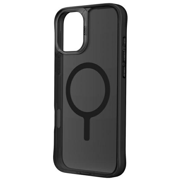 UNIQ LifePro Xtreme iPhone 16 6.1" case Magclick Charging black/frost smoke