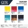 Golden QOR Watercolor 0025 Half Pan Urban Sketch 6 Color Set 13300025