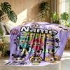 Custom Name Personalized Labubu Print Blanket, Home Decor, Bedroom, Sofa, Camping, Couch, Gifts for Birthday Christmas