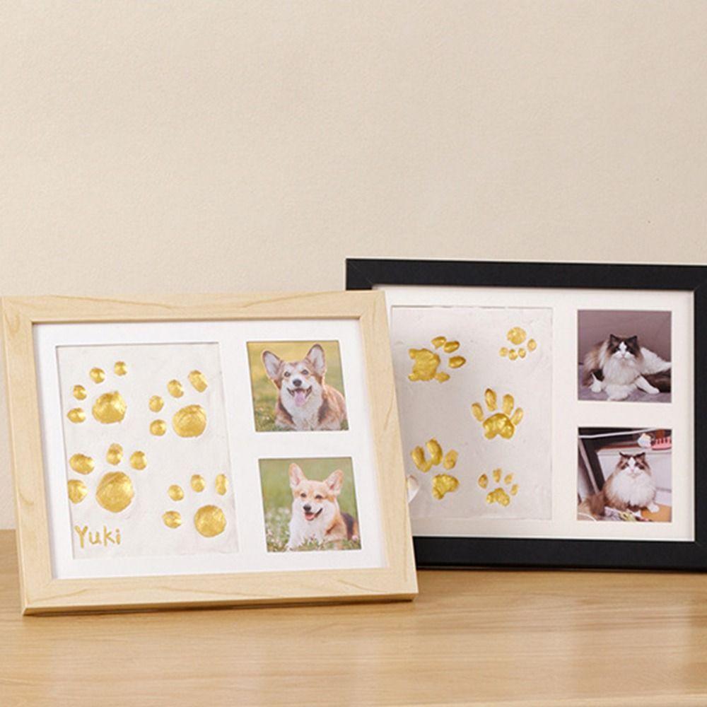Non-Toxic Paint Baby Hand and Footprints Kit DIY Keepsake Pet Paw Print Kit  for Newborn
