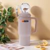 24oz Stainless Drinking Lid Whale Fountain Tumbler Widened Handle Leak Proof Insulated Water Bottle 710ml Drinking Cup