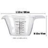 Clear Acrylic Measuring Cups With Large Numbers Durable And Easy To Read Liquid Measuring Cups
