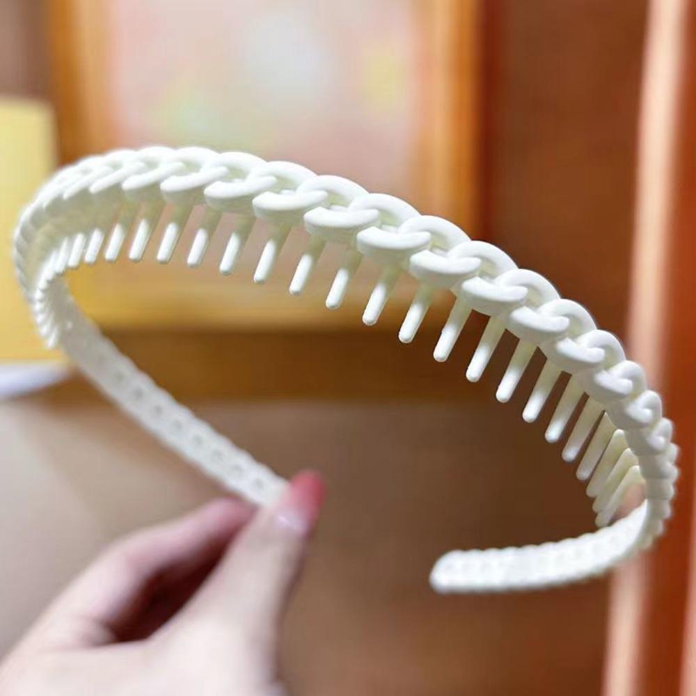 Anti-Slip Teeth Toothed Headbands Frosted Texture Frosted Headbands  Party Hair Accessories