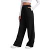 Women's Winter Sweatpants Solid Color Casual Pants Women's Fleece Sweatpants Wide Leg Straight Pants