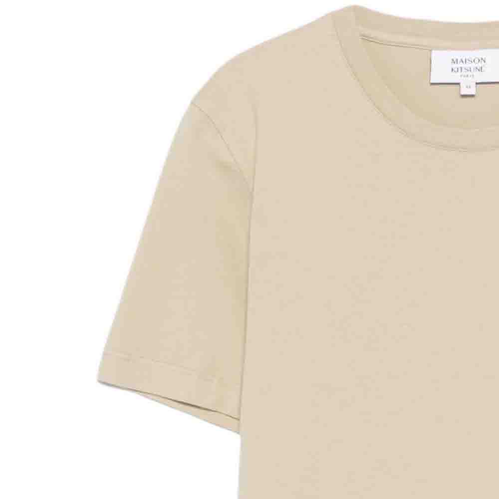 Maison Kitsune Embroidered Round Neck Pullover Short Sleeve T-Shirt Women tops PW00115KJ70260450