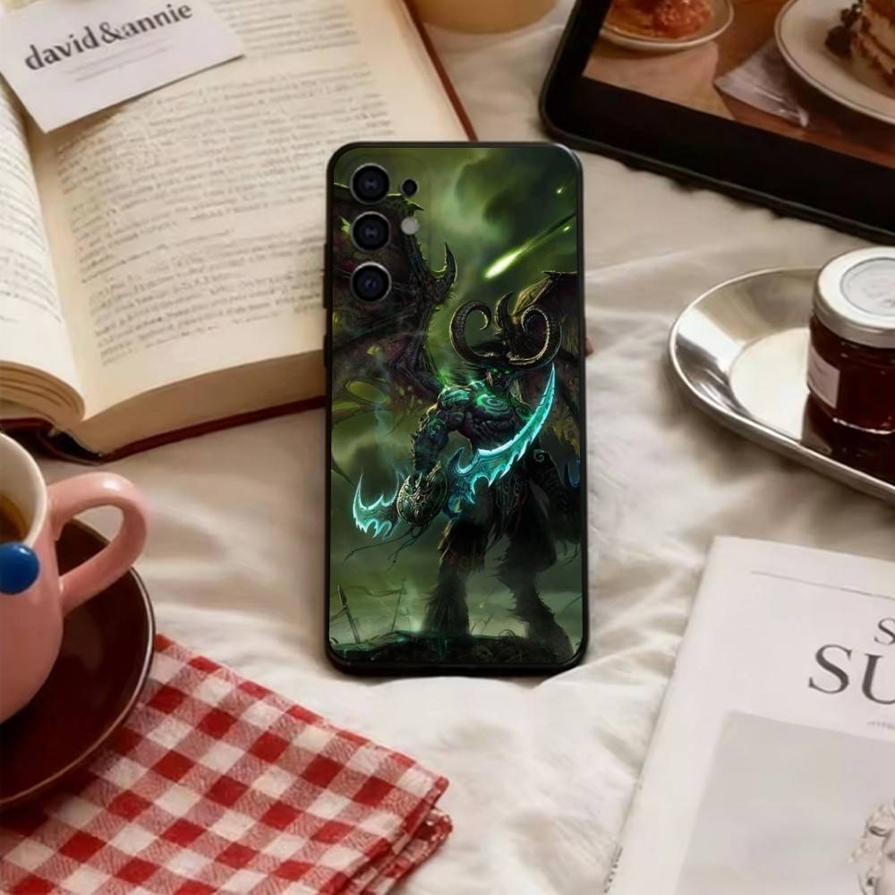 Чехол для телефона W-Warcraft G-Game Мягкий черный Для Samsung S25, S24, S21, S22, S23, S30, Ultra, S20, Plus, Fe, Lite