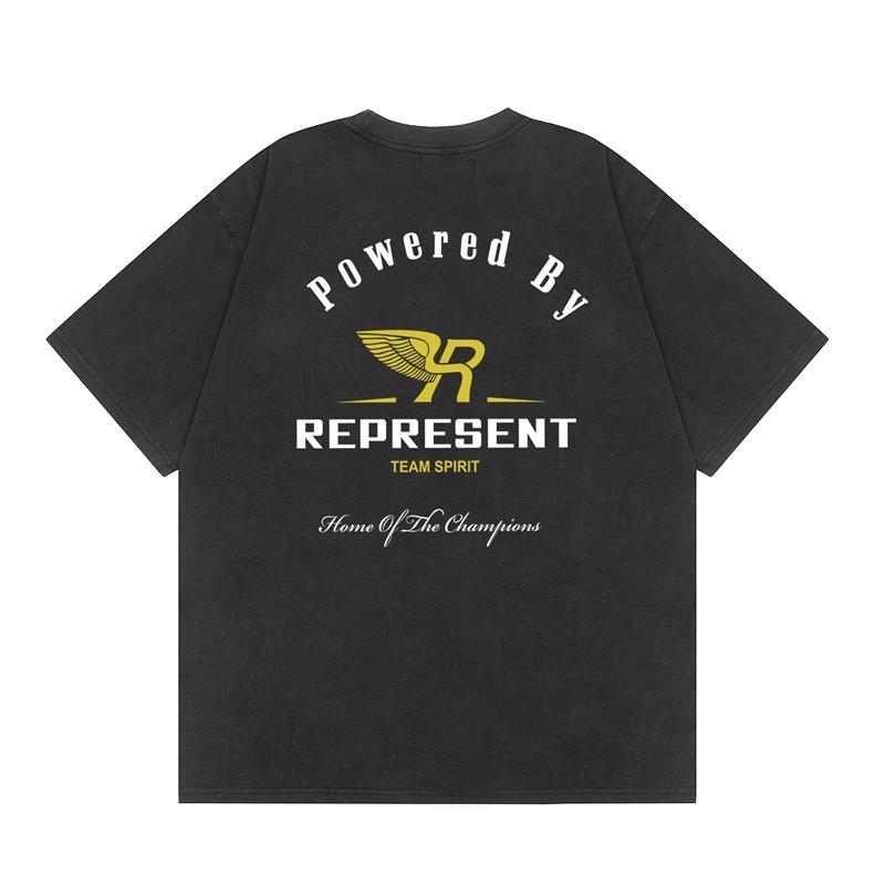 Mens Oversized Vintage Washed Cotton T-Shirt With Cartoon Animal Print Streetwear Loose Fit Short Sleeve Tee