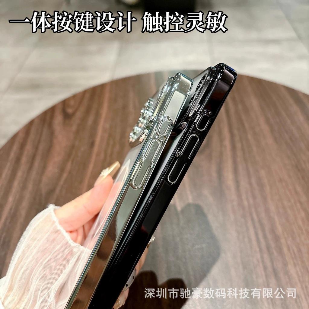 Подходит для iPhone17promax магнитный чехол для мобильного телефона Apple 16 защитная пленка для объектива всесторонний 15 креативный блестящий ПК противоударный