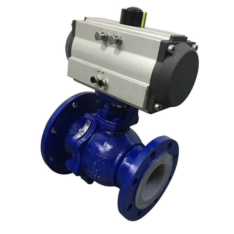 Xingteng Stainless Steel/PTFE-Lined Ball Valve with Carbon Steel Pneumatic Flanged Discharge and Stainless Steel Float Ball Valve