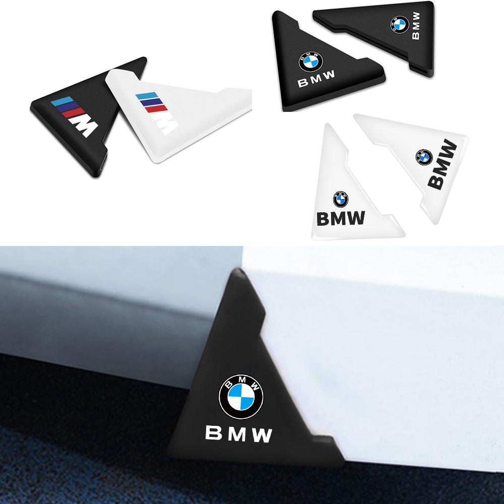 2/4Pcs Car Door Corner Anti-collision Covers Silicone Stickers for BMW M F12 F13 F30 E60 E65 E66 E63 F01 F02 X1 X3 4 5 6 7 Serie QB4