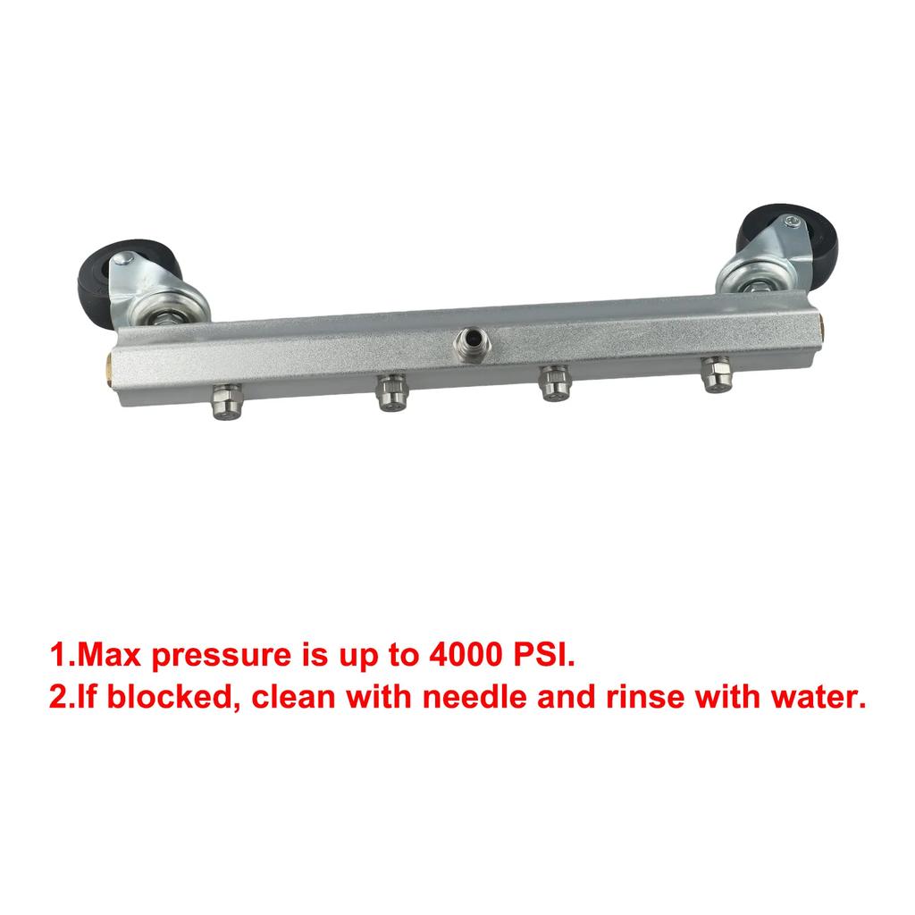 1 Set Under Car Pressure Washer Undercarriage Cleaner 4000 PSI Underbody Wash Broom Self-replaceable Nozzle Accessories