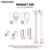 Motorcycle Black Handlebars Handle Bar Cafe Racer Split Clip On Ons Fork 35 37 39 45 49 50 52 58 MM Handle Bar Rised Riser Clamp