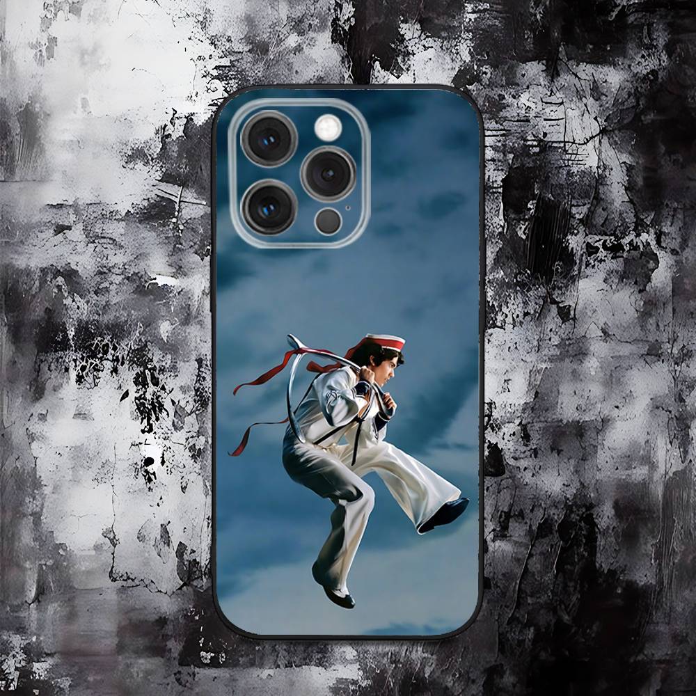 C-Conan Gray Wishbone Phone Case For iPhone 16,15,14,13,12,11,Pro,Max,Plus,X,XS,SE,E,Mini,Soft Silicone Black Case