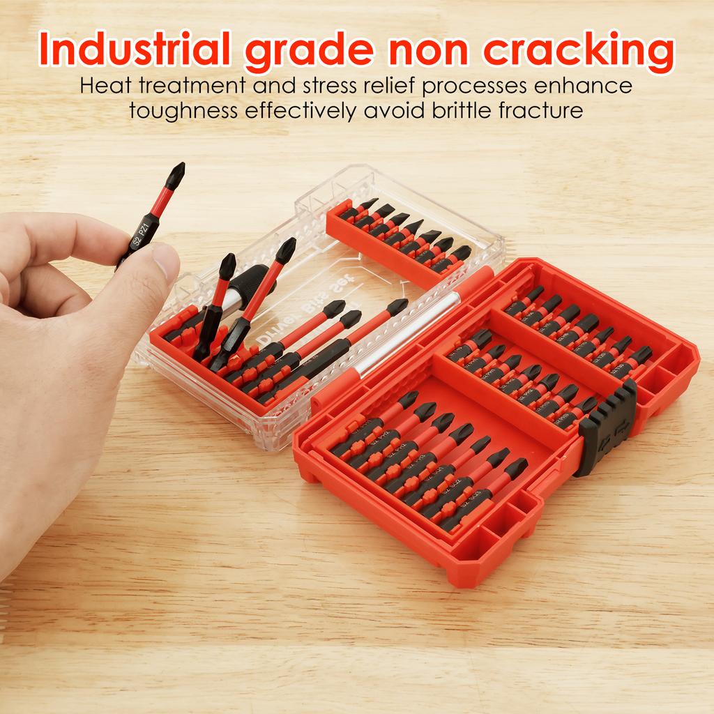 1 Набор Ударных Шестигранных Головок Аллена Набор Сверл 1/4 дюйма Биты для Отвертки Хром-Ванадиевая Сталь Магнитный Адаптер-Удлинитель для Винтов