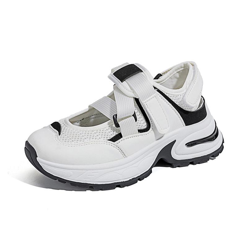 Женские летние повседневные кроссовки на полой танкетке, противоскользящие легкие прогулочные туфли, кроссовки с дышащей сеткой, спортивные теннисные кроссовки для женщин