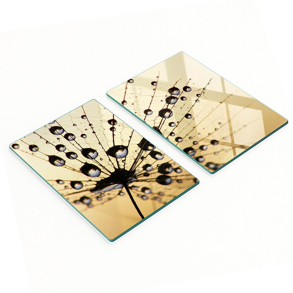 Kitchen Multifunctional Decorative Tempered Boards Dandelion 2x40x52 cm