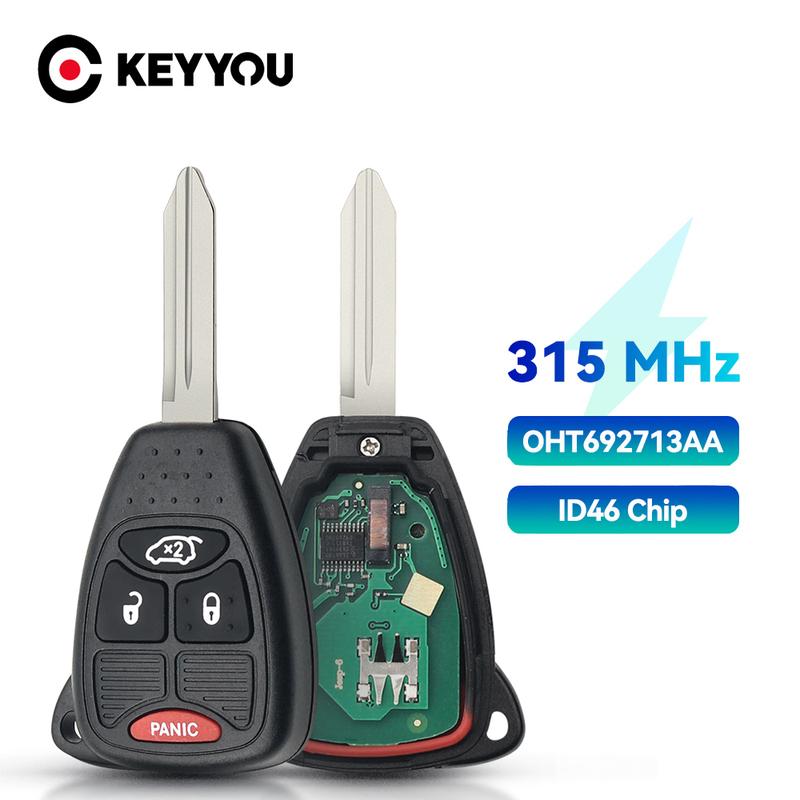 KEYYOU OHT692713AA Пульт ДУ Автомобильный Ключ 315 МГц Для Chrysler Sebring Pacifica 200 300 Aspen PT Cruiser Town & Country Чип ID46