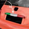 Наклейка из настоящего твердого углеволокна для Fiat 500 2008-2025 Abarth 595 695 2012-2025 LHD RHD Автомобиль Крышка багажника Задняя дверь Накладка на ручку