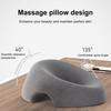 Face Down Pillow Massage Headrest Pillow for Bed Prone Down Sleeping Breathable Head Pillow with Face Hole for Post Eye Surgery Recovery