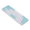 Механическая клавиатура 60 процентов RGB Синий переключатель 68 клавиш Проводная игровая клавиатура для ПК Ноутбука Зеленый Белый