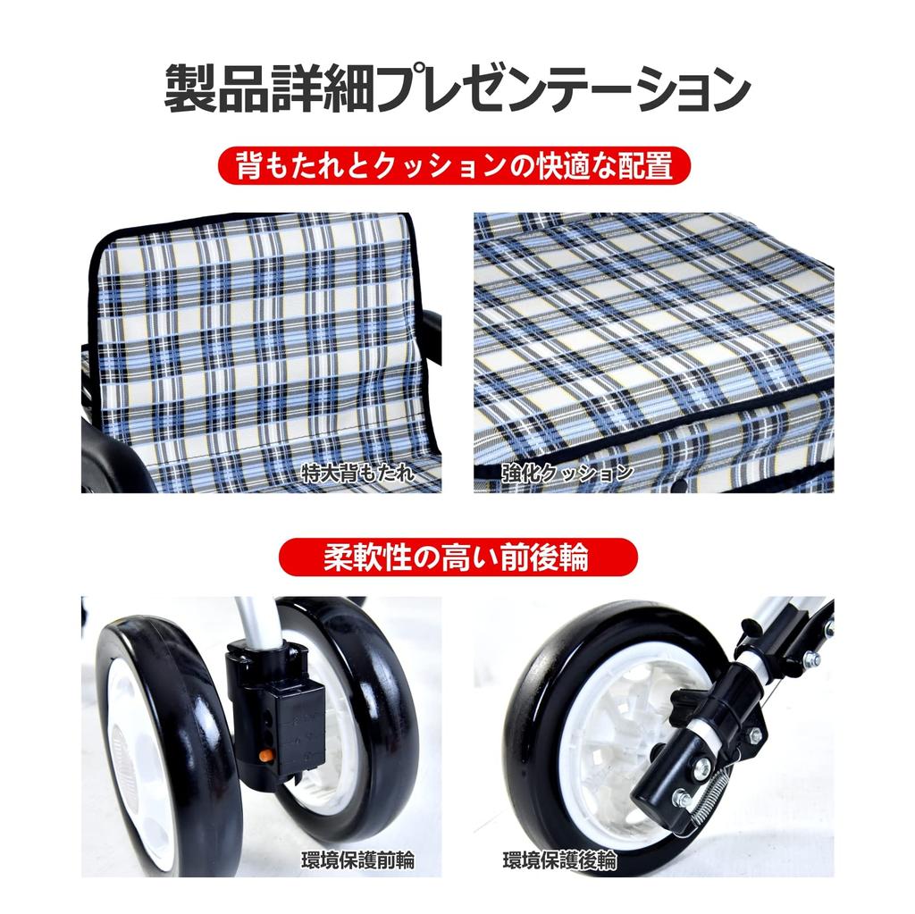 Серебряная автомобильная алюминиевая складная легкая ручная тележка для пожилых людей, стильное сиденье для сидения с функцией блокировки тормоза для покупок