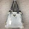 MARC BY Hand Tote Bag Gray Logo Pattern(USED)