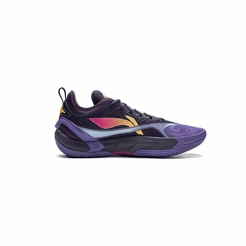 Li-Ning BadFive Guerrilla 2 SUPER Мужские низкие уличные баскетбольные кроссовки Фиолетовые ABFW001-4