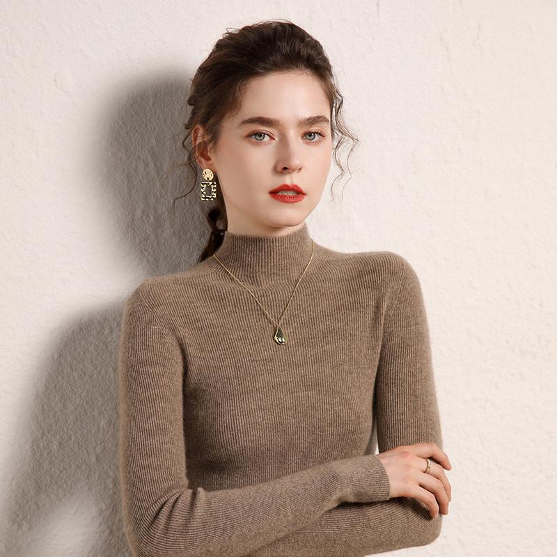 Women's Cashmere Sweater Qinghe Cashmere 100% Cashmere Women's Autumn and Winter Cashmere Sweater Soft and Warm