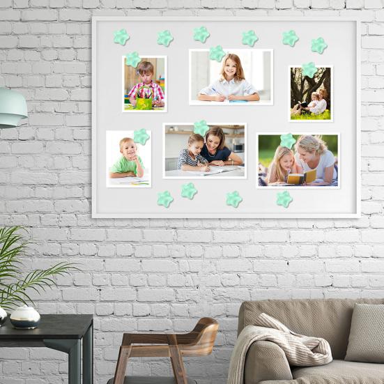 20 шт. Звездные блестящие кнопки-кнопки с коробкой для хранения, блестящие кнопки для доски объявлений, пробковой доски, фотостены для офиса или дома