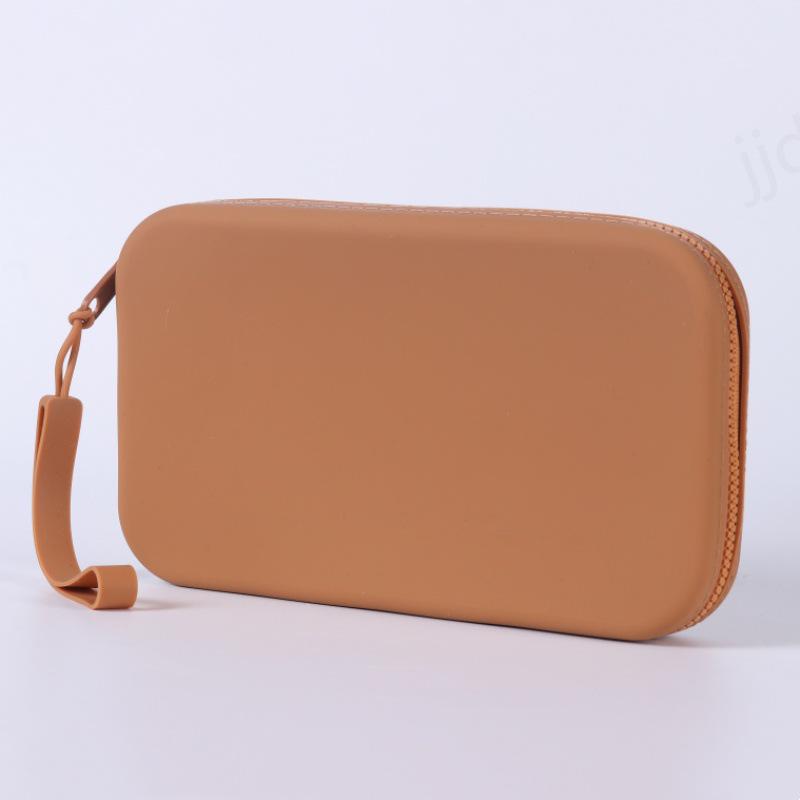 Silicone Storage Bag with Zipper for Phone Cables