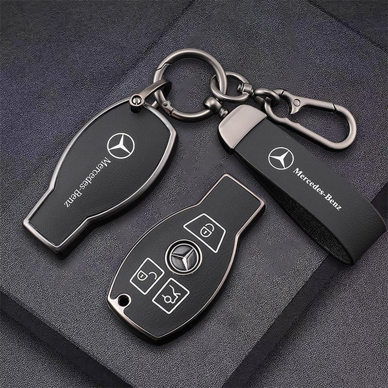 SUG2 TPU Car Key Case Cover Protection Shell Keychain For Mercedes Benz C E S-Class ML GL R SLK W204 W212 W221 W164 2001-2014 Sticker