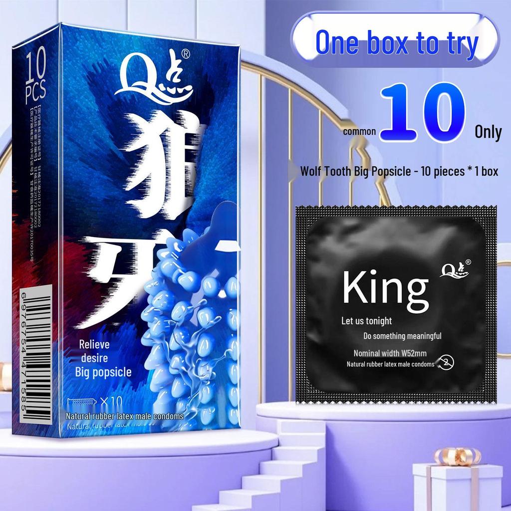 Q-Point Ultra-Thin 001 Long-Lasting Pleasure Delay Condoms with Hyaluronic Acid